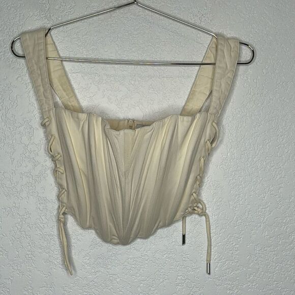 Guizio Classic Fitted Corset in Vanilla Ice Bustier Small Revolve - Picture 2 of 15